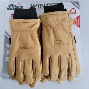 Boss Arctik work gloves 2-pair tan size L